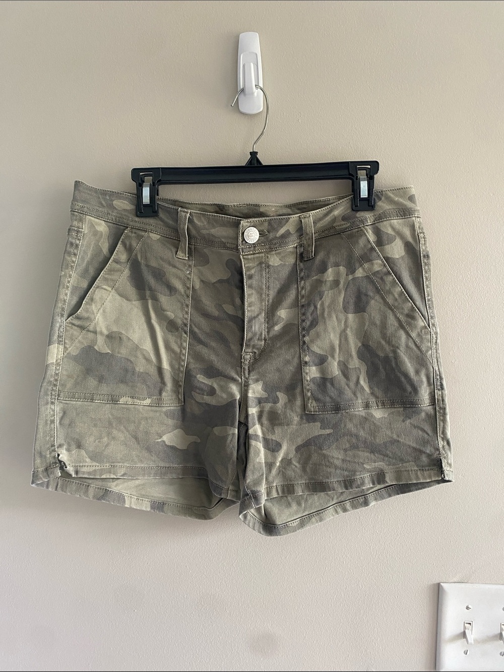 Seven7 Olive Camo Cargo Shorts